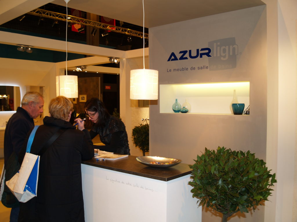 AzurLign au salon Idéo bain à Paris … La signature de la salle de bains se révèle …!